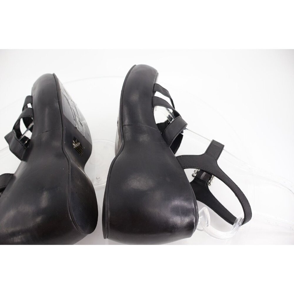 Free People Brooklyn Ankle Strap Platform Sandal Women Size 11 Black Chunky - Picture 9 of 16